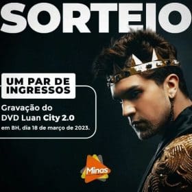 A Minas FM te leva para curtir a gravação do DVD do Luan Santana no próximo sábado (18) em BH