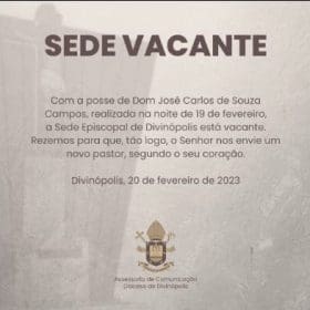 Novo administrador da Diocese de Divinópolis será escolhido na quinta-feira (23)