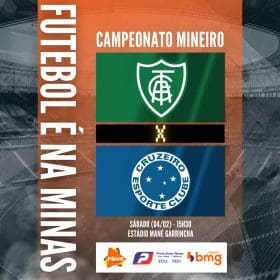 Am&eacute;rica vence o cl&aacute;ssico e acaba com invencibilidade do Cruzeiro