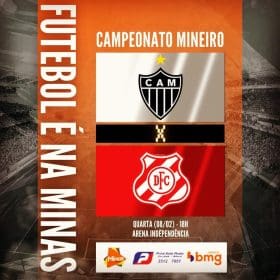 Galo que a vit&oacute;ria sobre o Jacar&eacute; para chegar mais r&aacute;pido as semis. Atl&eacute;tico x Democrata-SL. A Minas FM transmite