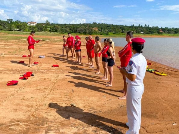 O treinamento ocorreu no Lago das Roseiras e contou com a participação de 46 militares