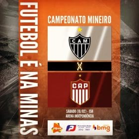 Galo quer a folia da classifica&ccedil;&atilde;o. Atl&eacute;tico x Patrocinense. A Minas FM transmite.