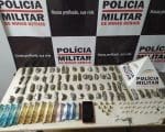 Homem &eacute; preso com grande quantidade de drogas em Nova Serrana