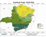 Previsão de pancadas de chuva a tarde e a noite em Divinópolis neste domingo (5)