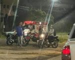 Motorista perde o controle, bate em carro e moto e atropela pedestre no Jardim das Oliveiras
