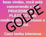 Golpistas tentam enganar seguidores de cirurgião plástico em Divinópolis pelas redes sociais pela segunda vez