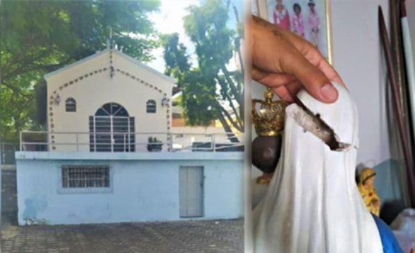 Nova Serrana: Igreja é invadida e imagem é vandalizada