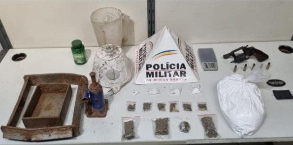 Casal é preso por tráfico de drogas no bairro Candidés