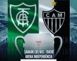 Coelho e Galo atr&aacute;s da ta&ccedil;a. Am&eacute;rica x Atl&eacute;tico. A Minas FM transmite