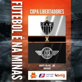 Galo inicia fase de grupos da Libertadores. Atl&eacute;tico x Libertad. A Minas FM transmite