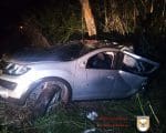 Condutor perde controle do veículo e colide com árvore na MG 176