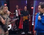 Véll Rodrigues canta e fica emocionada no Faustão na Band