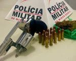 Homem é preso com arma e maconha no bairro Itaí