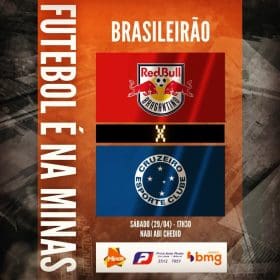 A Raposa quer manter o embalo de vit&oacute;rias. R.B. Bragantino x Cruzeiro. A Minas FM transmite
