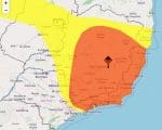 Inmet alerta para chuvas e possibilidade de granizo em Divin&oacute;polis neste s&aacute;bado (29)