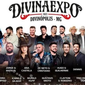 Divinaexpo 2023: Veja a programação completa dos shows