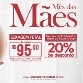 Laborat&oacute;rio Central esta cheio de novidades para o m&ecirc;s das m&atilde;es, saiba mais.