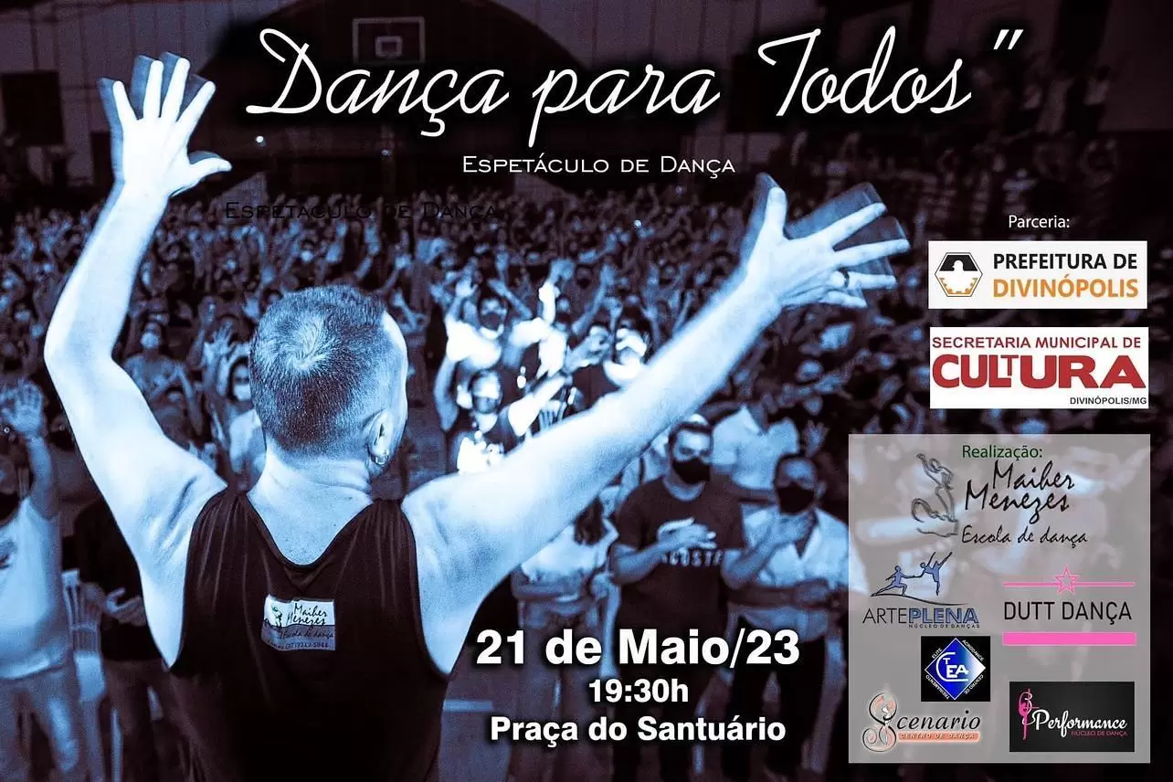 Projeto "Dança para todos" será realizado na Praça do Santuário neste domingo