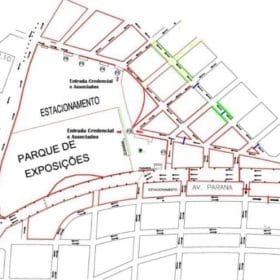 Settrans apresenta mapa com alterações no trânsito para Divinaexpo