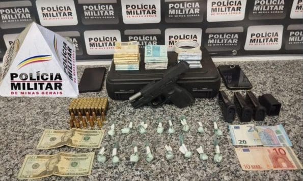 Homem é preso com cocaína e arma de fogo no Niterói