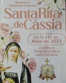 In&iacute;cio da Festa de Santa Rita de C&aacute;ssia no bairro Icara&iacute; em Divin&oacute;polis