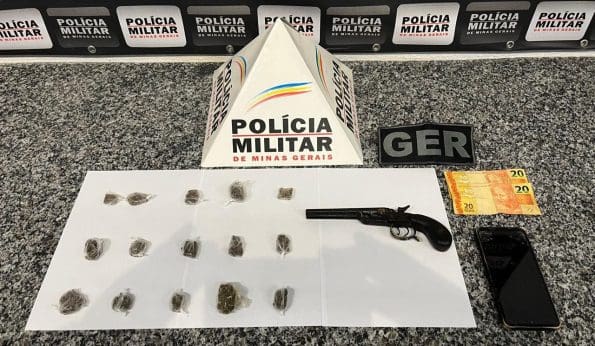 Homem é preso com maconha e arma de fogo no Padre Eustáquio
