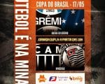 Jornada dupla na Copa do Brasil. S&oacute; jog&atilde;o. Gr&ecirc;mio x Cruzeiro. Atl&eacute;tico x Corinthians. A Minas FM transmite.