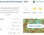 Previsão do tempo em Divinópolis: Semana de manhãs frias e dias quentes