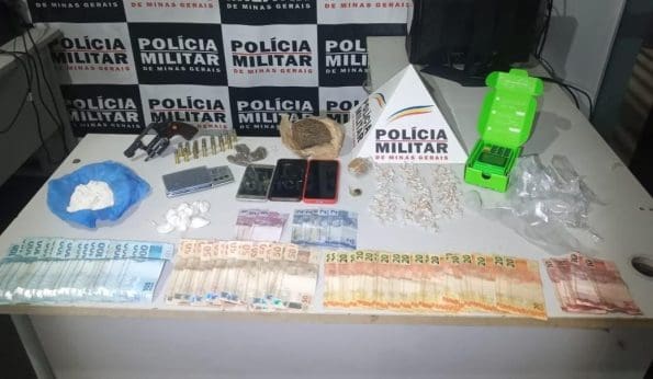 Dois homens são presos por tráfico de drogas em Cláudio