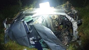 Mulher morre ap&oacute;s acidente na BR-354 em Bambu&iacute;; tr&ecirc;s pessoas est&atilde;o em estado grave