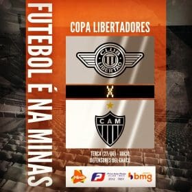 O Galo tem &ldquo;decis&atilde;o&rdquo; na Libertadores. Libertad x Atl&eacute;tico. A Minas FM transmite.