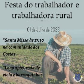 Celebra&ccedil;&atilde;o do Dia do Trabalhador Rural na Comunidade dos Costas