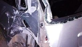 Colis&atilde;o entre carro e &ocirc;nibus &eacute; registrada na BR-354 em Formiga