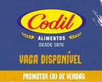 Codil abre vagas para promotor de vendas