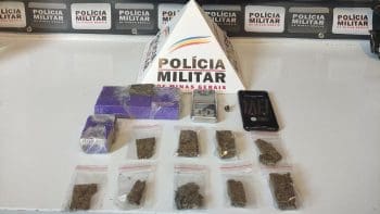 Homem &eacute; preso com maconha e haxixe no Centro de Divin&oacute;polis