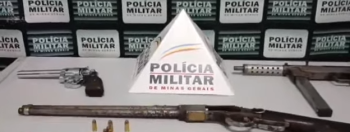 Homem &eacute; preso com submetralhadora de fabrica&ccedil;&atilde;o caseira em S&atilde;o Gon&ccedil;alo do Par&aacute;