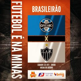 N&atilde;o d&aacute; mais para esperar. Galo precisa da vit&oacute;ria. Gr&ecirc;mio x Atl&eacute;tico. A Minas FM transmite.