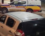 Polícia Militar recupera veículo furtado e circulando com placas falsas