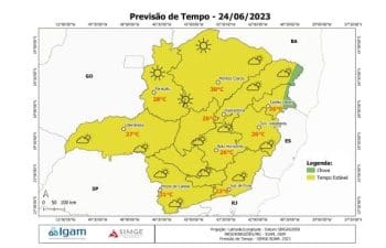 Veja a previs&atilde;o do tempo para Divin&oacute;polis neste s&aacute;bado (24)