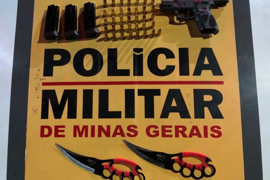 Carmo do Cajuru: PMR prende motorista na MG-050 com pistola 9 milímetros e munições