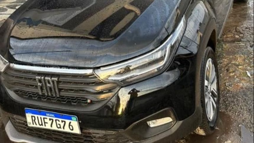 Caminhonete &eacute; furtada no bairro Manoel Valinhas em Divin&oacute;polis