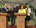 Edilene Lobo, ex-professora da Universidade de Ita&uacute;na, toma posse como ministra do TSE