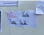 Protesto escola
