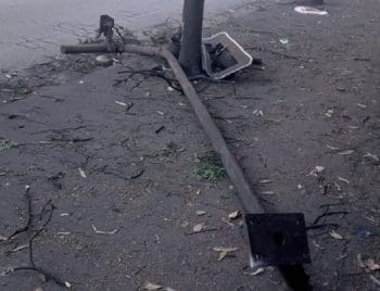 Sem&aacute;foro &eacute; furtado no bairro Porto Velho em Divin&oacute;polis