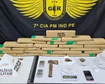 Veja v&iacute;deo: Cerca de 30 kg de maconha &eacute; apreendida em Ita&uacute;na