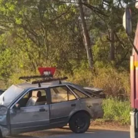 Oliveira: Colisão entre carros na BR-494 deixa uma pessoa ferida
