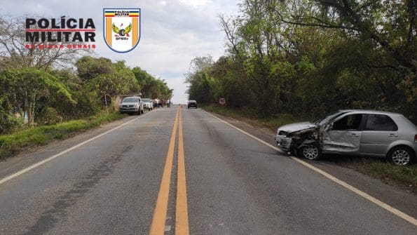 Acidente entre carro e caminhonete deixa dois feridos em S&atilde;o Gon&ccedil;alo do Par&aacute;