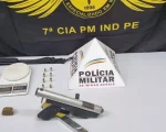 PM apreende submetralhadora artesanal em Ita&uacute;na
