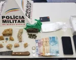Dupla &eacute; presa com grande quantidade de drogas em Cl&aacute;udio
