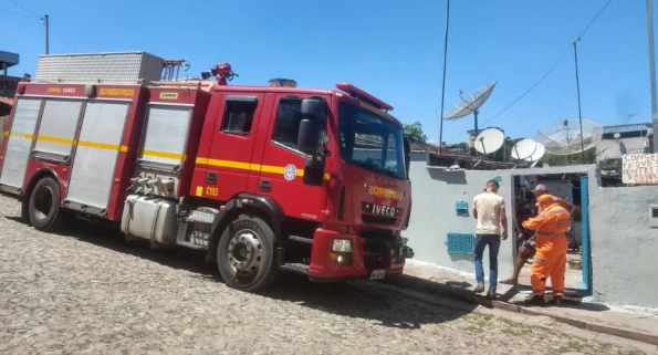 Residência pegou fogo no bairro Afonso Pena